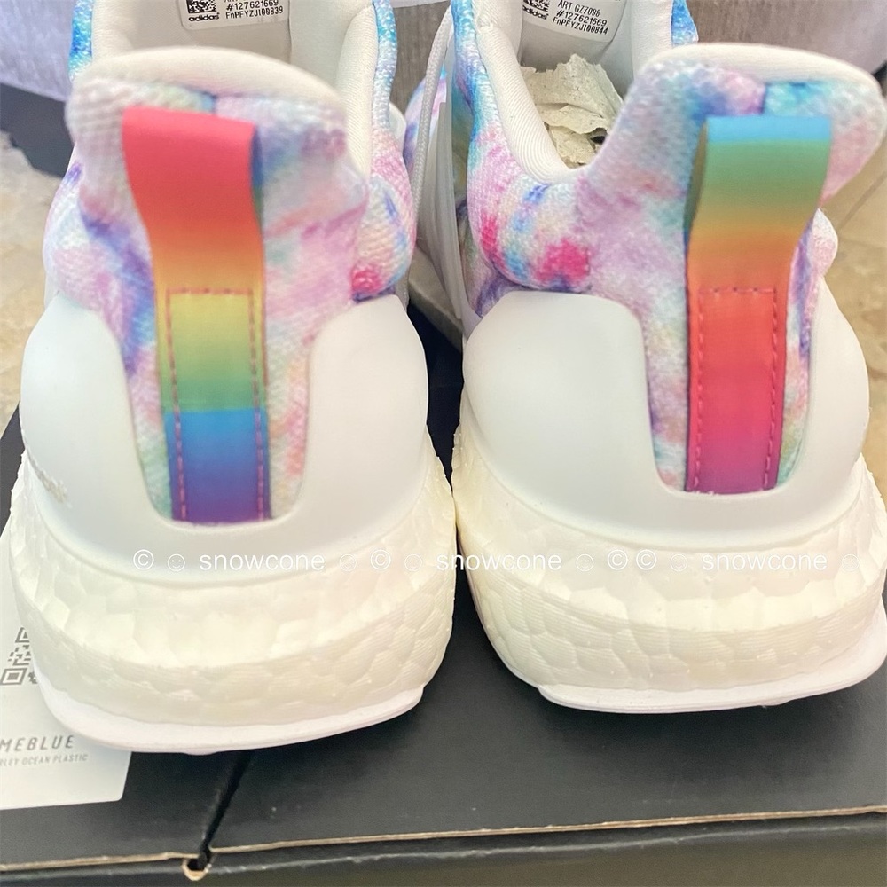 Adidas Ultraboost 4.0 DNA Tie Dye Rainbow Shoes Women’s 7.5 - Picture 14 of 17